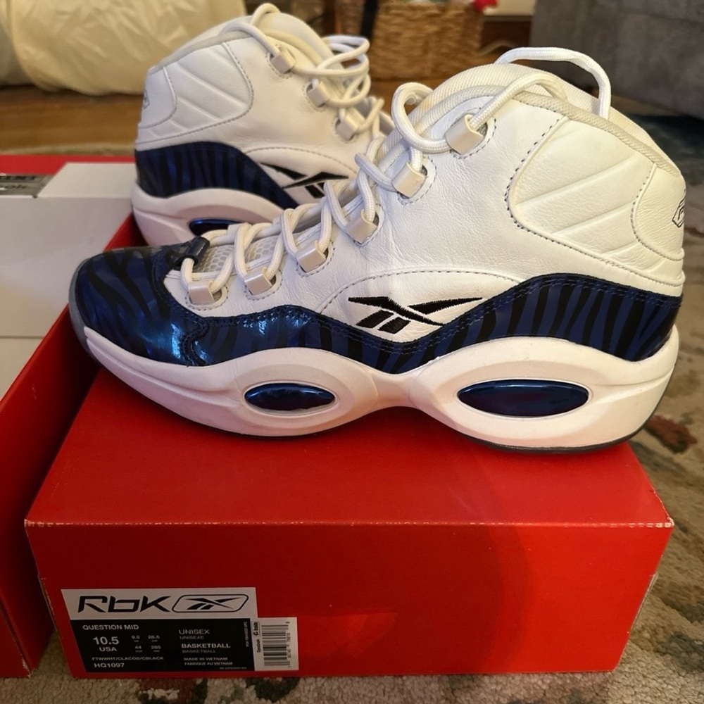 Panini/Reebok Question Mid - Tiger Prizm Blue